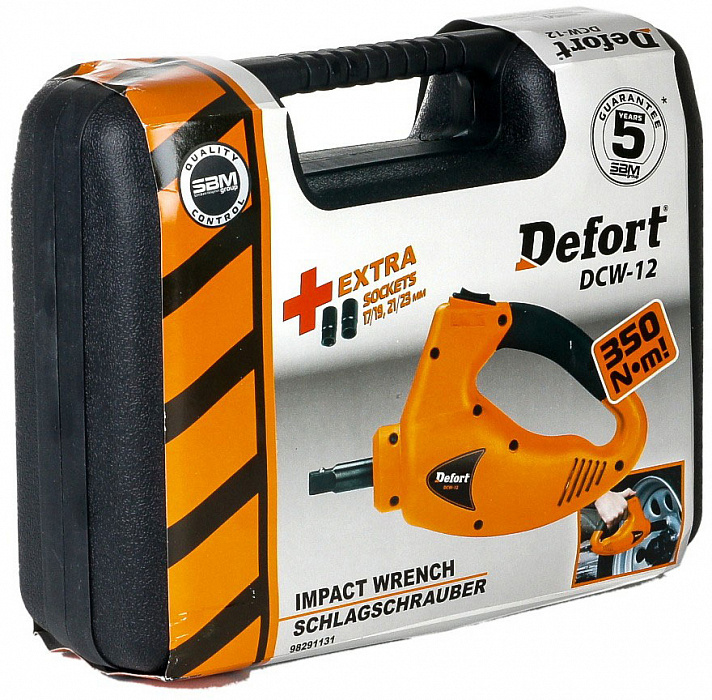 DeFort DCW-12 (98291131) - проводной гайковерт (Orange) купить в интернет-магазине icover