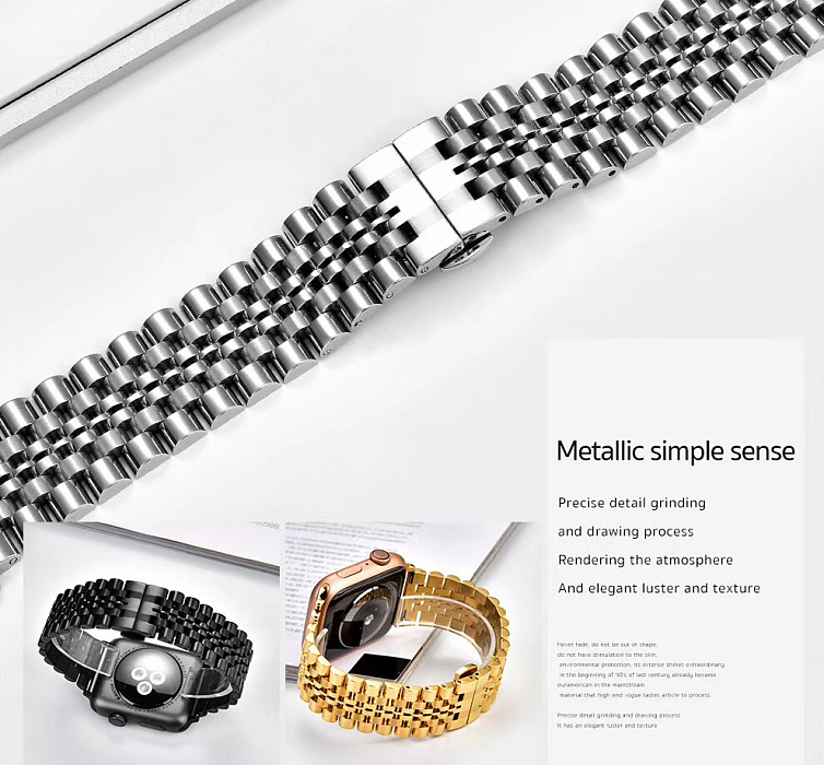 Ремешок COTEetCI W27 (WH5241-GD) для Apple Watch Series SE/6/2/3/4 38/40mm (Gold) купить в интернет-магазине icover