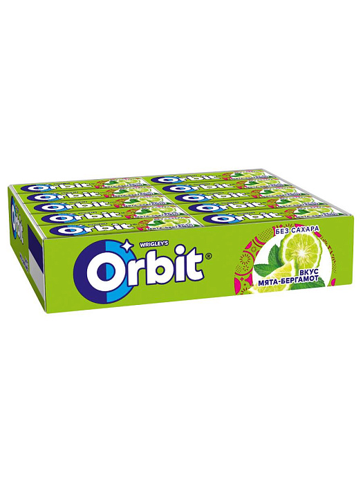 Жевательная резинка Orbit Мята-Бергамот, без сахара (30 х 13,6 г.) купить в интернет-магазине icover