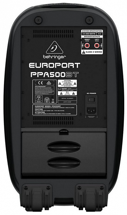 Behringer PPA500BT (A050807) - портативная система звукоусиления (Black) купить в интернет-магазине icover