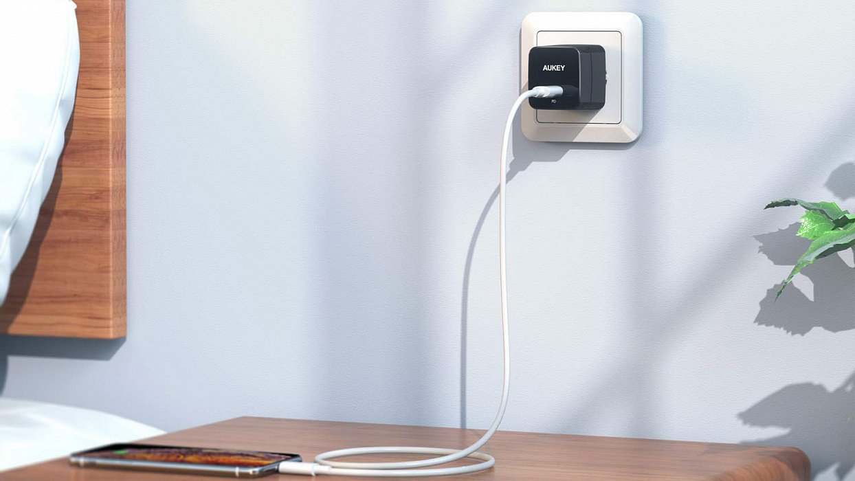Сетевое зарядное устройство Aukey Wall Charger PD USB-C PA-Y18 (Black) купить в интернет-магазине icover
