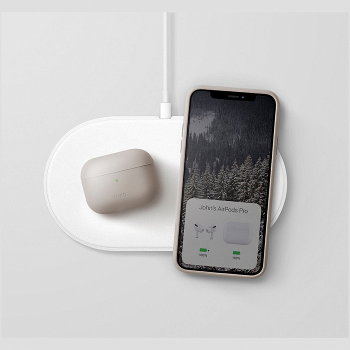 Чехол Uniq Lino (AIRPODSPRO2-LINOIVY) для Airpods Pro 2 (Ivory Beige) купить в интернет-магазине icover
