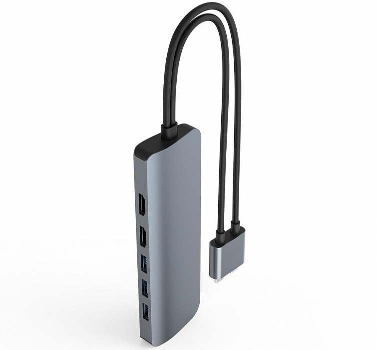 USB-хаб Hyper HyperDrive Viper 10-in-2 Hub (HD392-GRAY) для MacBook Pro/Air и других USB-C устройств (Space Grey) купить в интернет-магазине icover