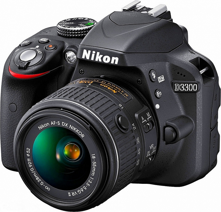 Nikon D3300 - зеркальный фотоаппарат (Black) + объектив 18-55mm VR II купить в интернет-магазине icover