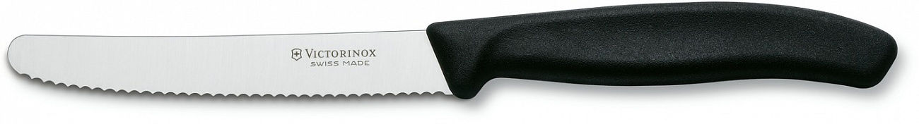 Victorinox 11 см (6.7833) - нож для томатов и сосисок (Black) купить в интернет-магазине icover