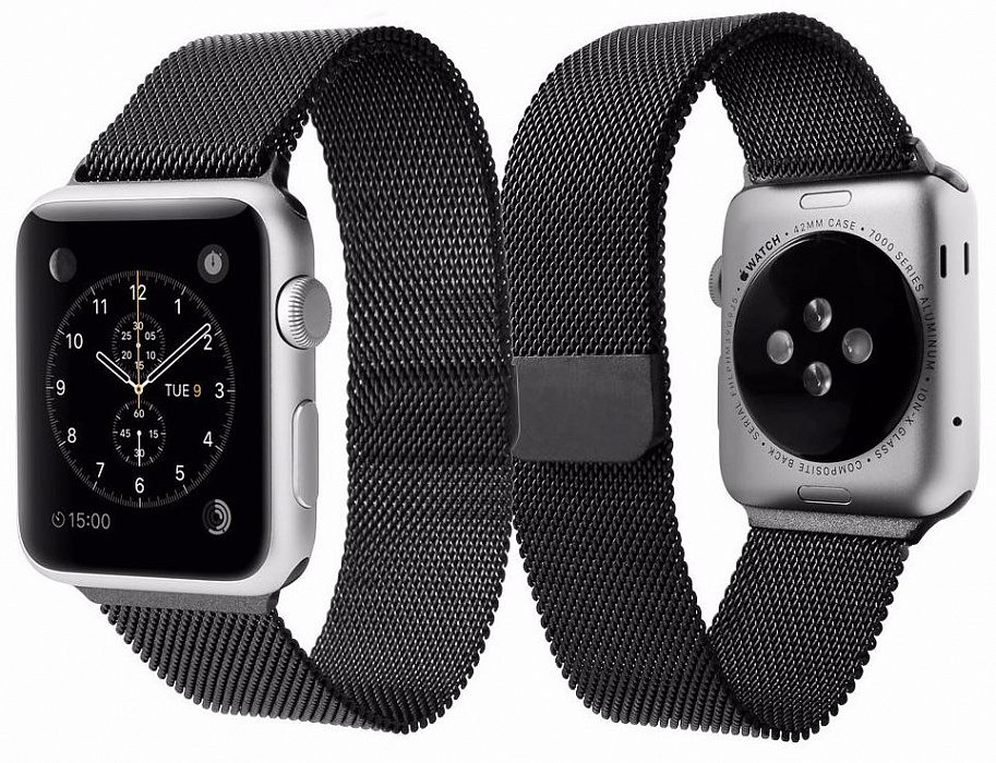 Ремешок Spigen A300 Band Milanese Loop (032WB20343) для Apple Watch 42mm (Space Gray) купить в интернет-магазине icover