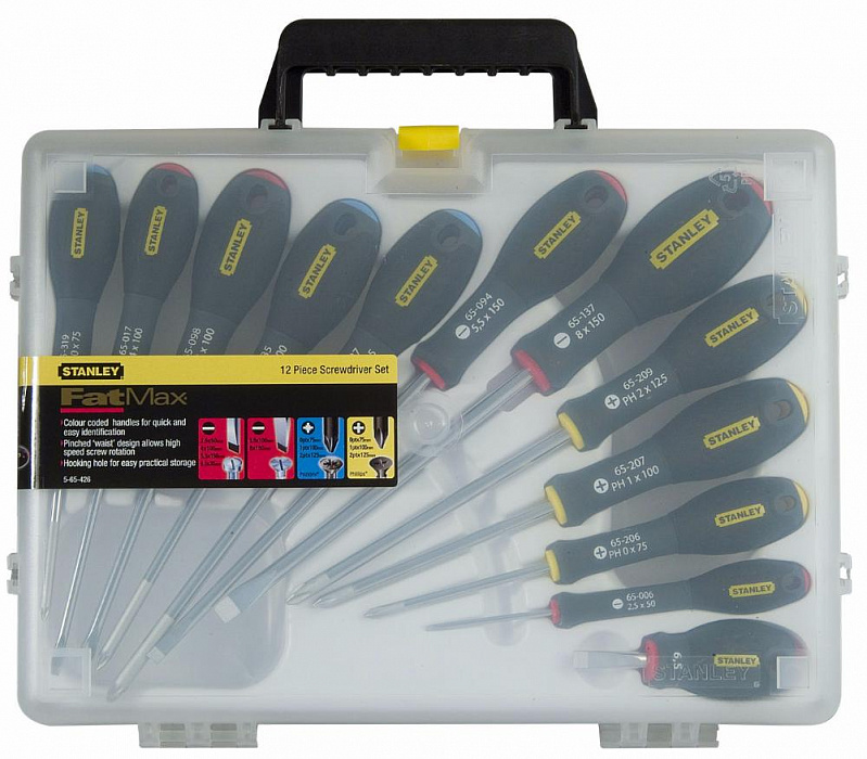 Набор отверток Stanley FatMax 12 шт 0-65-426 (Black) купить в интернет-магазине icover
