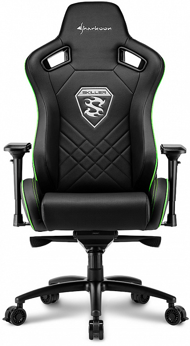 Игровое кресло Sharkoon Skiller SGS4 (Black/Green) купить в интернет-магазине icover