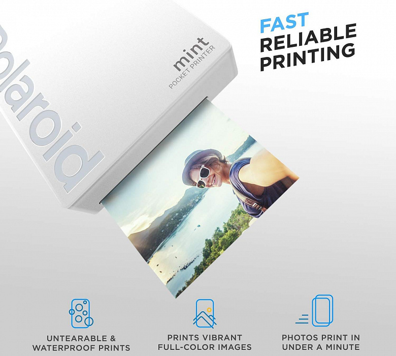 Портативный принтер Polaroid Mint (White) купить в интернет-магазине icover