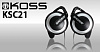 Koss KSC21 - накладные наушники-клипсы с заушным креплением (Black) купить в интернет-магазине icover