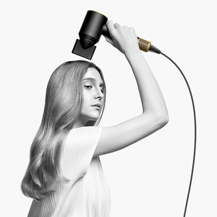 Фен с кейсом Dyson Supersonic HD15 HK (3-pin) 504501-01 (Gold/Onyx) купить в интернет-магазине icover