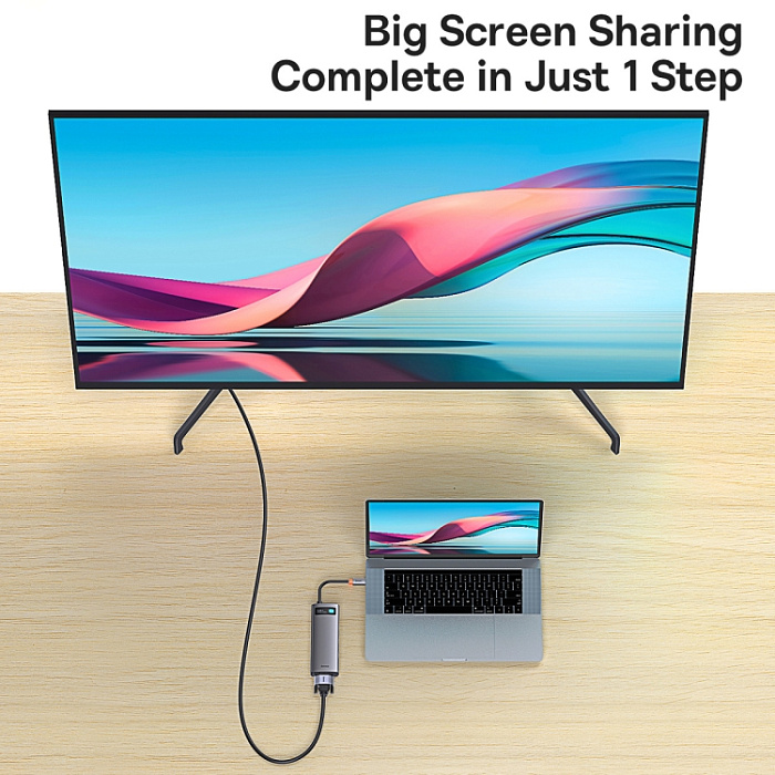 Хаб Baseus Metal Gleam (WKWG040013) 7-in-1 Multifunctional Type-C HUB Docking Station (Gray) купить в интернет-магазине icover