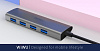 USB-концентратор Wiwu Alpha A440 USB-C (Grey) купить в интернет-магазине icover