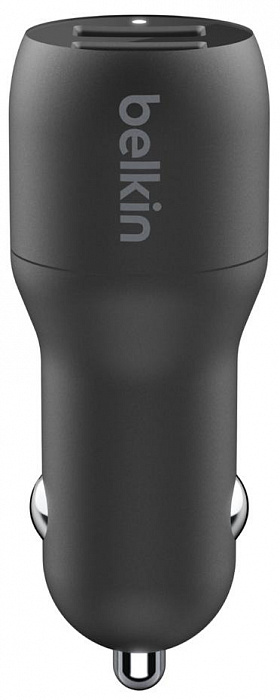 Автомобильное зарядное устройство Belkin Boost Charge Dual USB-A 24W CCD001bt1MBK (Black) купить в интернет-магазине icover