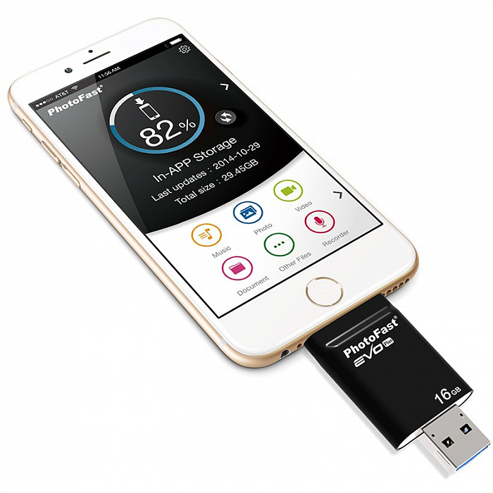 PhotoFast i-Flashdrive EVO Plus 16 Gb - внешний накопитель (Black) купить в интернет-магазине icover