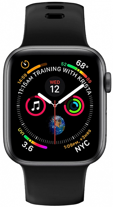 Ремешок Spigen Air Fit (062MP25400) для Apple Watch Series SE/6/2/3/4/5 42/44 mm (Black) купить в интернет-магазине icover