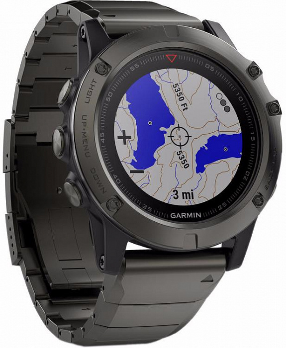 Спортивные часы Garmin Fenix 5X 010-01733-03 (Sapphire Slate Grey/Metal Black) купить в интернет-магазине icover