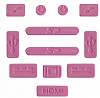 Заглушки портов i-Blason Anti Dust Cup 12psc для MacBook Pro Retina/Macbook Air (Pink) купить в интернет-магазине icover