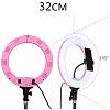 Кольцевая светодиодная LED лампа Circle LED Lamp с держателем и пультом 32 см (Pink) купить в интернет-магазине icover