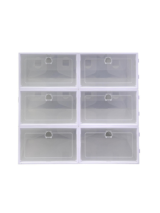Коробки для хранения обуви Ridberg 12 шт (Transparent) купить в интернет-магазине icover