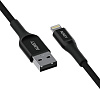 Кабель Aukey Kevlar (CB-AKL1-BL) USB-A/Lightning 1.2m (Black) купить в интернет-магазине icover