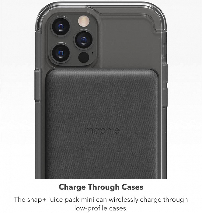 Внешний аккумулятор Mophie Snap+ Juice Pack Mini (401107912) для iPhone 12/13 (Black) купить в интернет-магазине icover