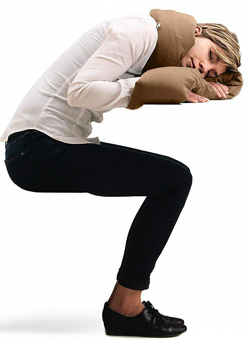 Подушка Huzi Infinity Pillow (Tan) купить в интернет-магазине icover