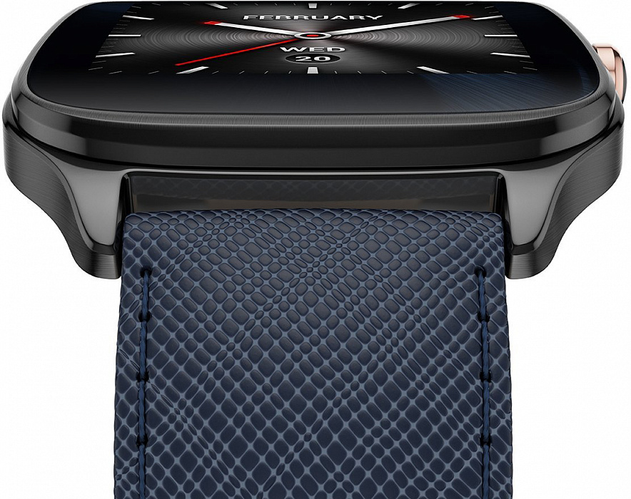 Смарт-часы Asus ZenWatch 2 (WI501Q(BQC)-2LBLU0014) Sparrow + Leather Strap Blue купить в интернет-магазине icover