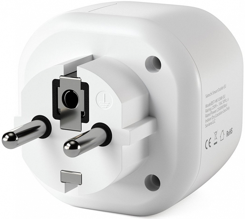 Умная розетка Satechi Smart Outlet Apple HomeKit (ST-HK10AW-EU) купить в интернет-магазине icover