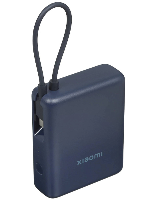 Внешний аккумулятор Xiaomi 33W Power Bank Integrated Cable (BHR9341GL) 10000mAh (Blue) купить в интернет-магазине icover