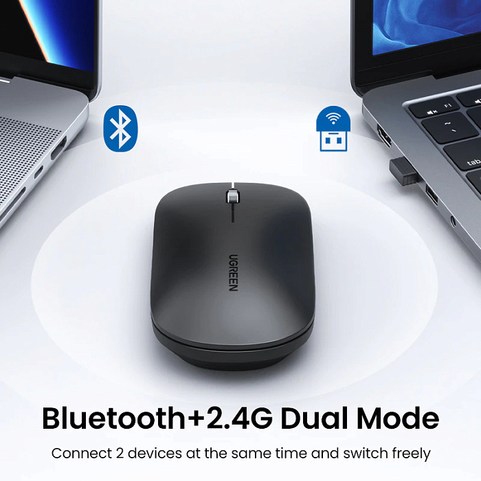 Беспроводная мышь Ugreen MU001 (90531) Portable Wireless Mouse (Black) купить в интернет-магазине icover