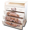 Папа Карло Мишки 800/4 (GL000035492) - пеленальный комод (Ваниль) купить в интернет-магазине icover