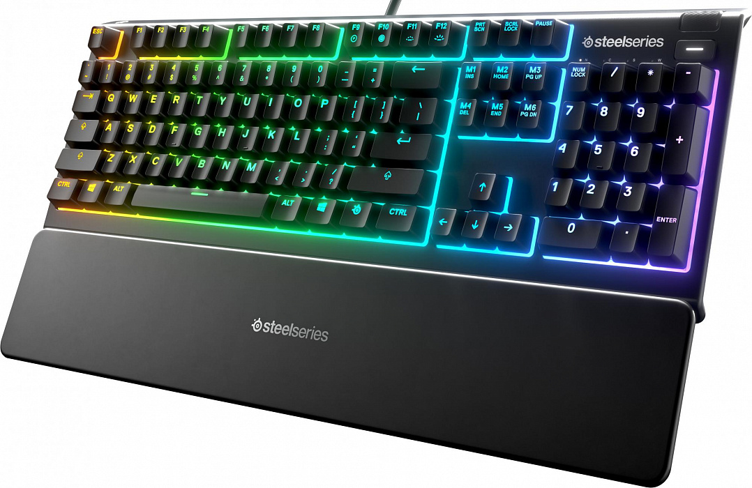 Игровая клавиатура SteelSeries Apex 3 (Black) купить в интернет-магазине icover