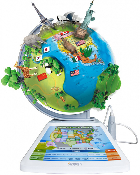 Интерактивный глобус Oregon Scientific Adventure 2.0 (SG268RX) купить в интернет-магазине icover