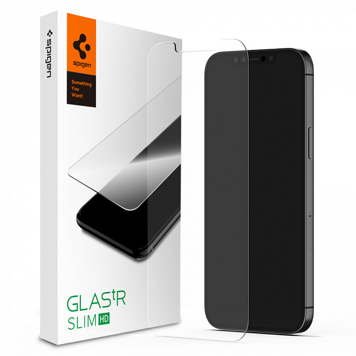 Защитное стекло Spigen Glas.tR SLIM HD (AGL01467) для iPhone 12 Pro Max (Clear) купить в интернет-магазине icover