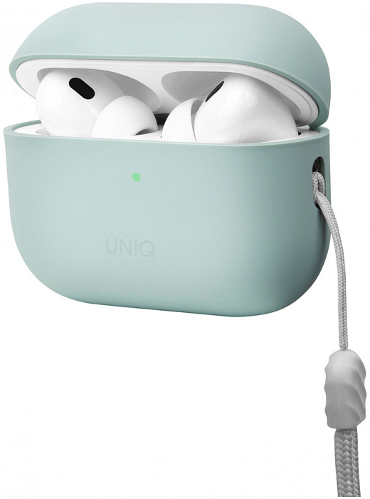Чехол Uniq Lino (AIRPODSPRO2-LINOGRN) для Airpods Pro 2 (Mint Green) купить в интернет-магазине icover