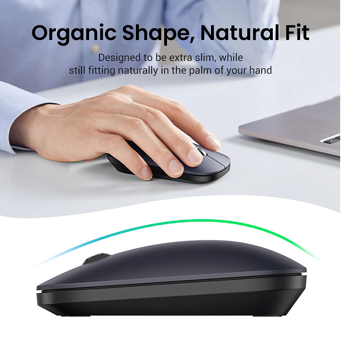 Беспроводная мышь Ugreen MU001 (90531) Portable Wireless Mouse (Black) купить в интернет-магазине icover