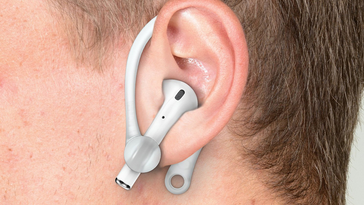 Держатель Elago Earhook (EAP-HOOKS) для наушников Apple AirPods (Nightglow Blue) купить в интернет-магазине icover