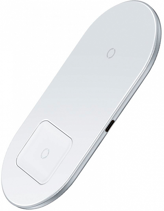 Беспроводное зарядное устройство Baseus Simple 2in1 WXJK-02 (White) купить в интернет-магазине icover