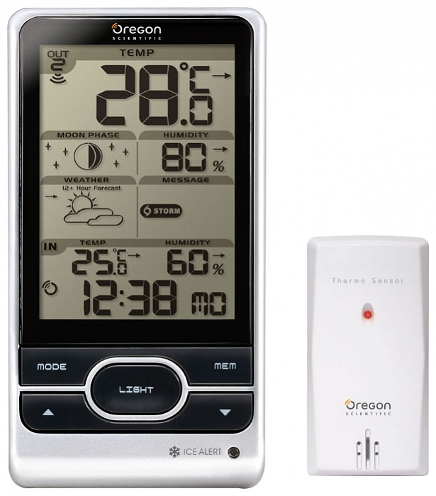 Погодная станция Oregon Scientific (BAR208HG) с цифровым термометром купить в интернет-магазине icover
