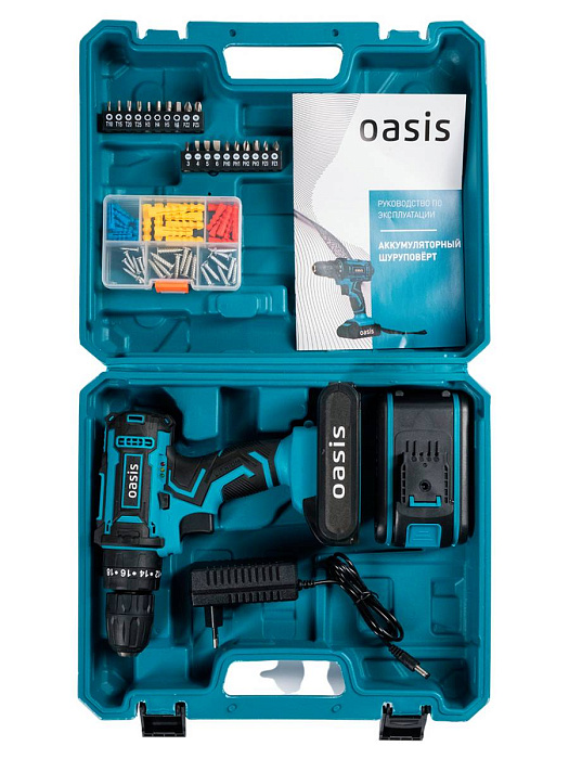 Аккумуляторный шуруповерт Oasis ASU-24S (Blue) купить в интернет-магазине icover