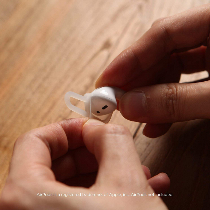 Держатель Elago Earhooks (EAP-PAD-LUBL) для наушников Apple AirPods (Nightglow Blue) купить в интернет-магазине icover