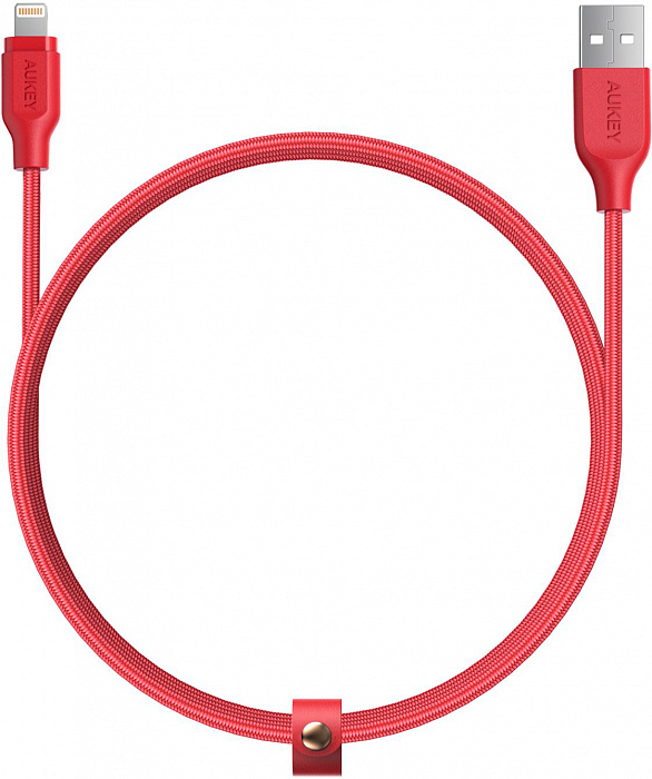 Кабель для iPod, iPhone, iPad Aukey CB-AL1 USB to Lightning 1.2m (Red) купить в интернет-магазине icover