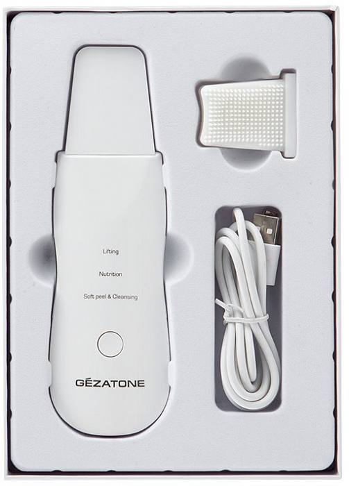 Аппарат для ультразвуковой чистки лица Gezatone Bio Sonic 800/BON-990 (White) купить в интернет-магазине icover