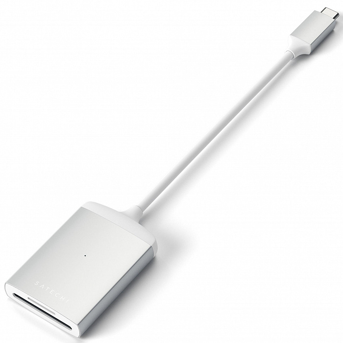 Адаптер Satechi Type-C UHS-II Micro/SD Card Reader ST-TCU3CRS (Silver) купить в интернет-магазине icover