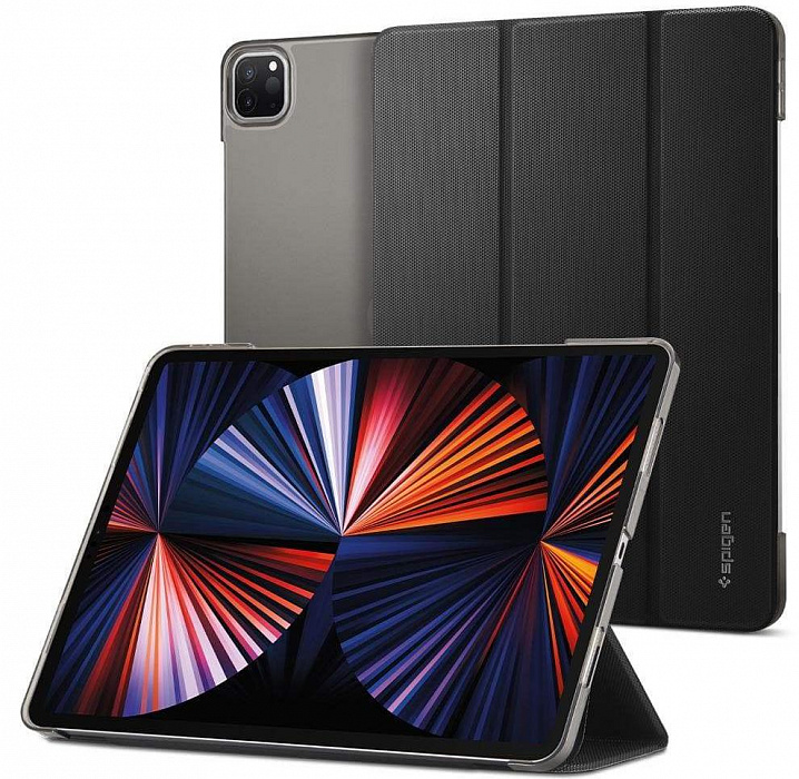 Чехол Spigen Liquid Air Folio (ACS02884) для iPad Pro 12.9" 2021 (Black) купить в интернет-магазине icover