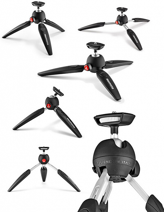 Manfrotto Pixi Evo 2 Section Mini Tripod (MTPIXIEVO-BK) - настольный штатив (Black) купить в интернет-магазине icover