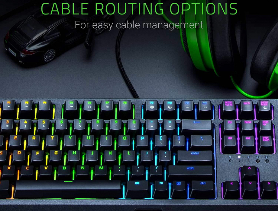 Игровая клавиатура Razer BlackWidow 2019 Green Switch RZ03-02861100-R3R1 (Black) купить в интернет-магазине icover
