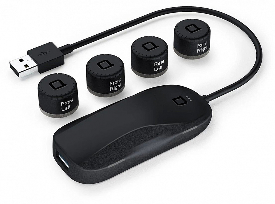 Система мониторинга давления в шинах автомобиля Nonda ZUS Smart Tire Safety Monitor ZUTMBKRAV-M (Black) купить в интернет-магазине icover