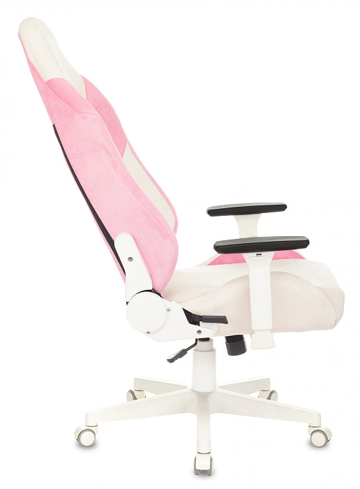 Игровое кресло Бюрократ Zombie EPIC PRO Fabric (White/Pink) купить в интернет-магазине icover